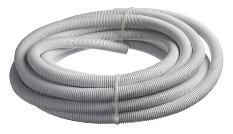 white flexible conduit